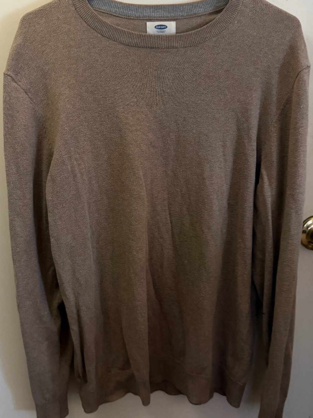 Old Navy Brown Crewneck Sweater Men Size L Minimalist